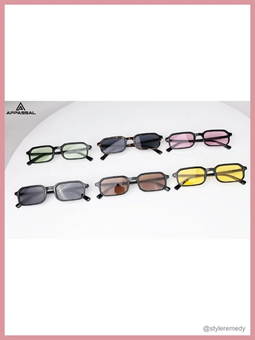 Retro Skinny Rectangle Sunglasses 90s Narrow Thin Frame Sunnies